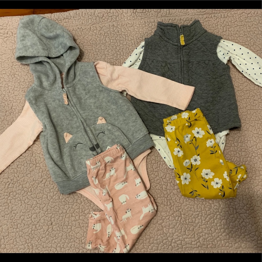 2 Carter’s outfit w/ vest